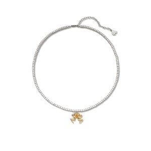 LELE SADOUGHI CRYSTAL GEMINI TENNIS NECKLACE